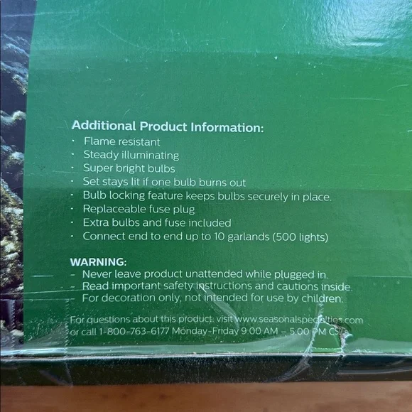 Philips 9ft Multi-Color Lit Garland with Mini Lights - Picture 5 of 7